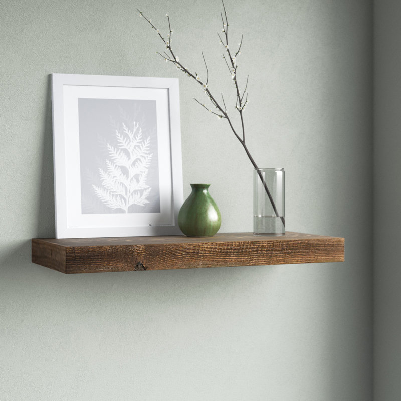 Loon Peak® Pine Solid Wood Floating Shelf & Reviews Wayfair